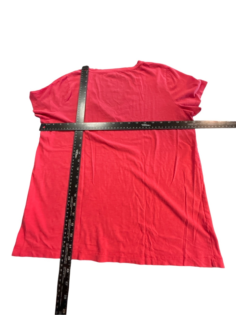 J. Crew Re-Imagined Slub Cotton V-Neck Tee Red XL - Picture 4 of 4